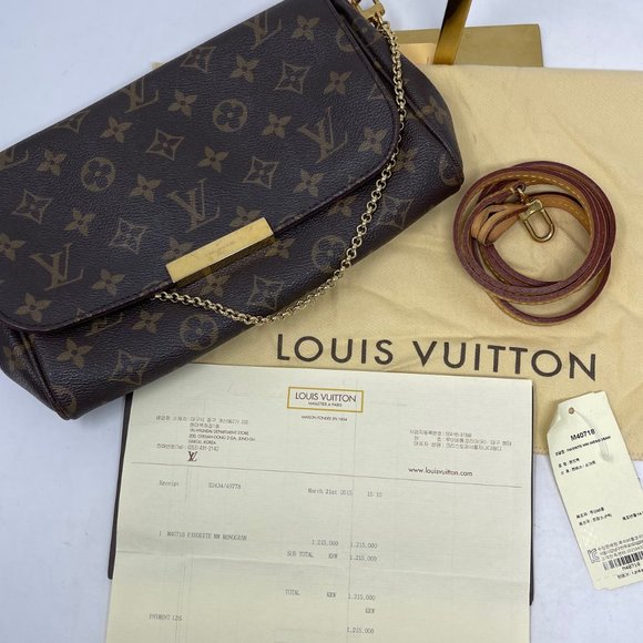 Louis Vuitton Monogram Favorite mm 2way Crossbody Flap Bag 4lk53s